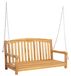 vidaXL Schommelbank, 114 x 61 x 61,5 cm, massief teakhout, natuurlijke kleur