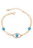 Gaya Leo E-Commerce Ltd. Gaya Bracelet Rose Gold Turquoise