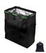 Omgoods - Poubelle de voiture pliable avec 50 sacs poubelles