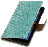 Best Cases BC Slang Turquiose Microsoft Lumia 535 Stand Bookcase Wallet Cover