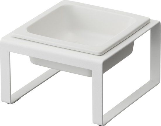 Yamazaki Voerbak Kat / Hond - Enkel - Tower - Wit