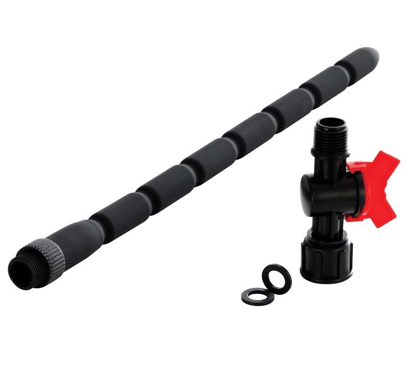 Dansex Siliconen Anaal douche dildo 40cm - Zwart