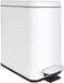 Relaxdays softclose prullenbak, 10 l, 16 cm smal, matte wit, binnenemmer, keuken & badkamer, 36x16x30 cm