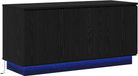 vidaXL meuble TV 100 x 38 x 49 cm chêne noir bois de particules