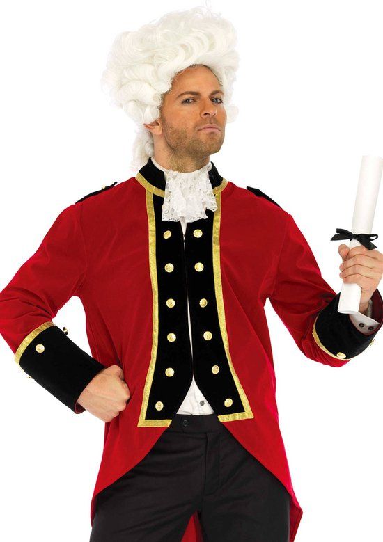 Leg Avenue Red Coat Captain Costume - Red - XL