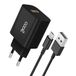 netoplader, Cool Universele netoplader, micro-USB-aansluiting, 2,4 A, kit 2-in-1, zwart