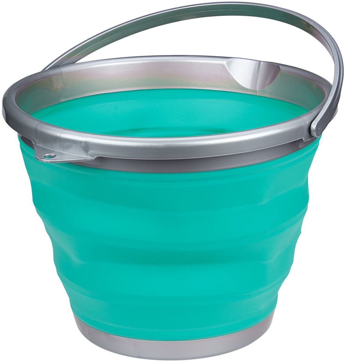 Abbey Camp Opvouwbare Emmer - 15 Liter - Groen/Grijs