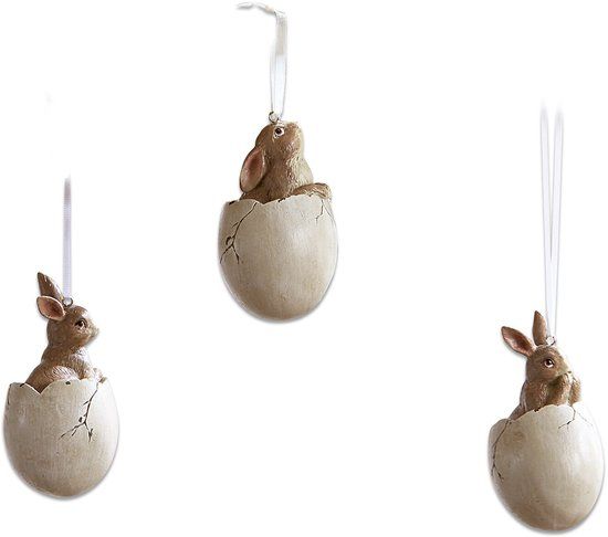 LOBERON Hanger set van 3 Marlin antiekwit