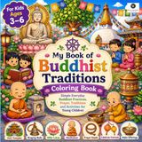 My Book of Buddhist Buddhism Traditions Coloring Book
