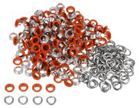 300 vis schroeven 6 mm met ringen, oranje
