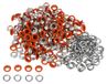 300 vis schroeven 6 mm met ringen, oranje