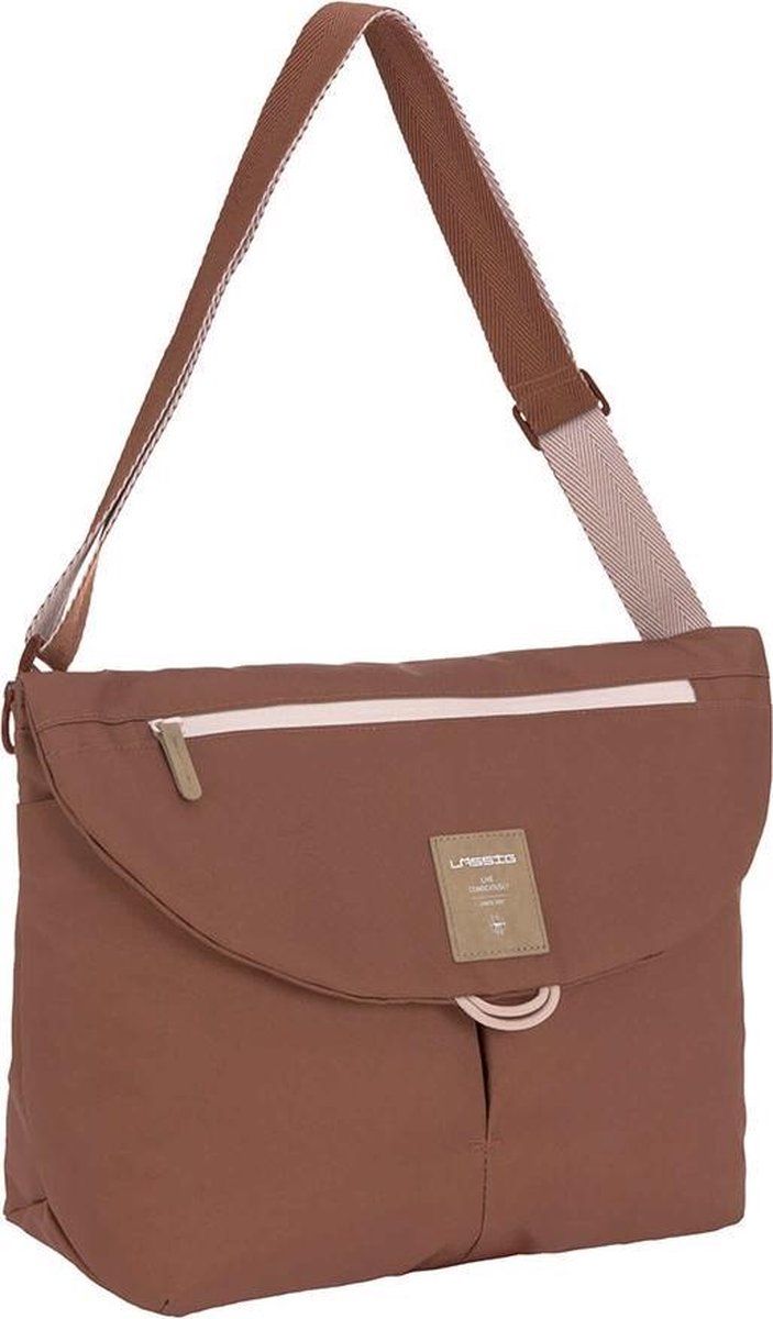 Lässig Luiertas Green Label Manu Messenger Bag Rust - Bruin