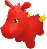 VTOYZ-GERARDOS TOYS JUMPY Draak Rood - Hopper 100 kg belastbaar - Speelgoed Skippybal - Skippy Dieren - Skippybal - Kinderspeelgoed - Speelgoed 12 maanden - Inclusief Pomp - Tot 100 kg Gewicht - Skippy bal - Cadeau kind - voedselveilige materialen