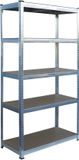 Merkloos Relaxdays Stellingkast - 180x90x40 cm - 875 kg - metaal - zilver