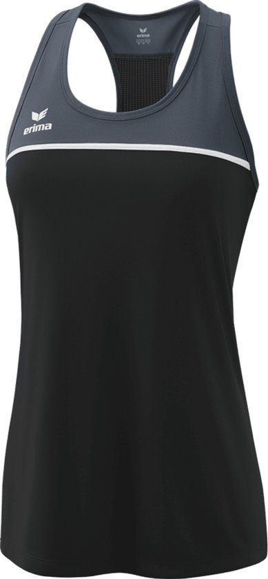 Erima Change Tanktop Dames - Zwart / Slate Grey / Wit Maat 44
