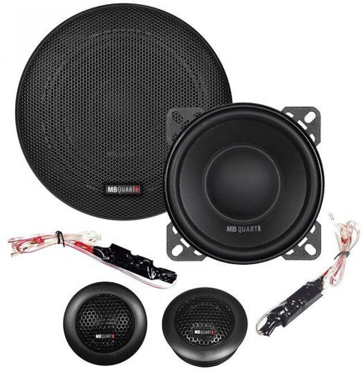 MB Quart QS100 10cm 2-weg 70 Watt RMS 3 ohm componenten speaker set