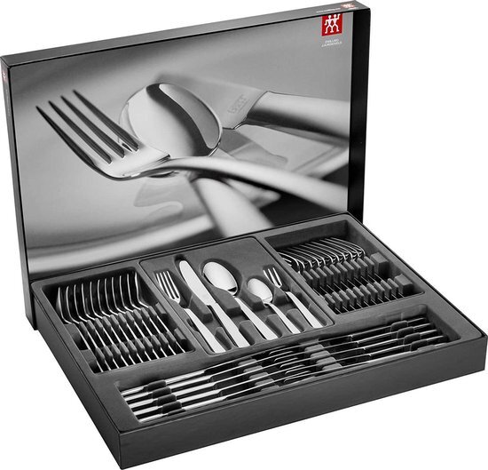 Zwilling 07165-360-0 Roseland Bestekset, 60-Delig, Voor 12 Personen, 18/10 Roestvrij Staal, Mat