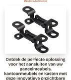 Dailygoods - Connecteur - 2 Ensembles - Raccords invisibles - Acier au manganèse - Convient aux meubles à panneaux