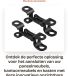 Dailygoods - Connecteur - 2 Ensembles - Raccords invisibles - Acier au manganèse - Convient aux meubles à panneaux
