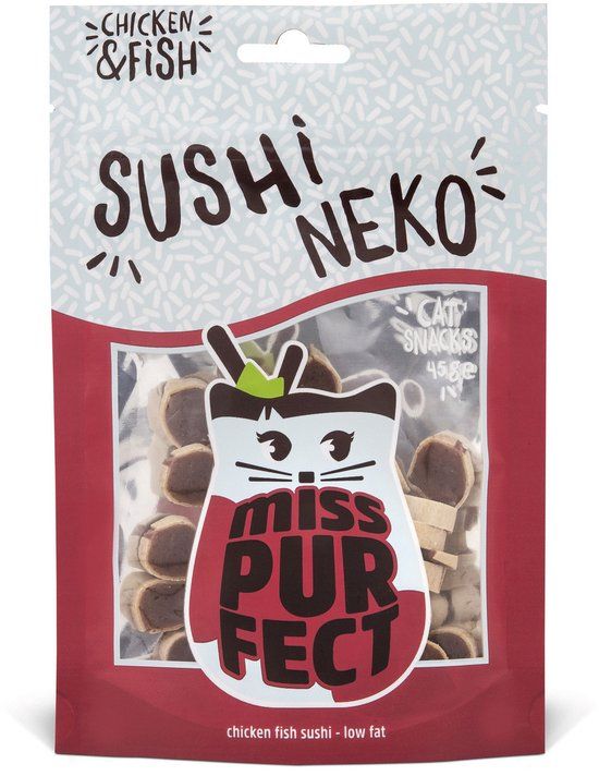 Miss Purfect Sushi Neko - Kattensnack - 45 g