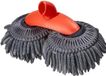 NCD E-Commerce Handel GmbH Brosse de lavage de voiture avec manche télescopique, 115 cm, microfibre chenille, orange/gris