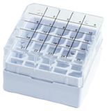 Cryobox Cryomaster® PC, wit, 25-zits, 75 x 75 x 53 mm, 196ºC tot 121ºC