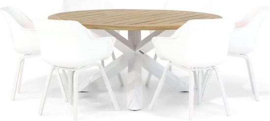 Hartman Sophie element/Wellington 160 cm rond dining tuinset 7-delig