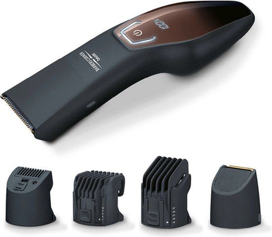 Beurer HR 4000 Baardtrimmer - 4 Opzetstukken - Titanium Coating - 1-27mm - 60min Draadloos - 3 Jaar Garantie