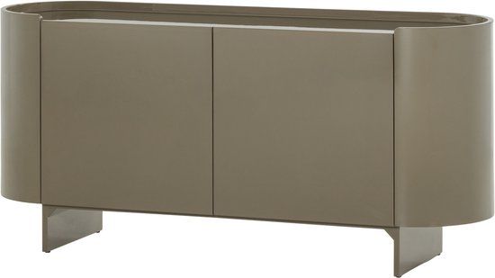 WOOOD Liora Tv Meubel 160 cm - Hout - Hoogglans Groen