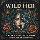 WILD HER: Volume 1, Awaken Your Inner Spirit, Coloring Book for Women and Girls
