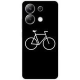 Xiaomi Redmi Note 13 4G Bedrukt siliconen hoesje Bike hipster