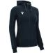 Macron Sweat à capuche zippé intégral Bass ECO bleu marine Coton Taille S