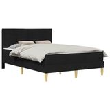 vidaXL Bedframe 140 x 190 cm Zwart