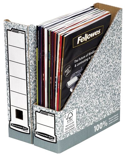 Fellowes Tijdschriftenhouder - Grijs - A4 - Papier
