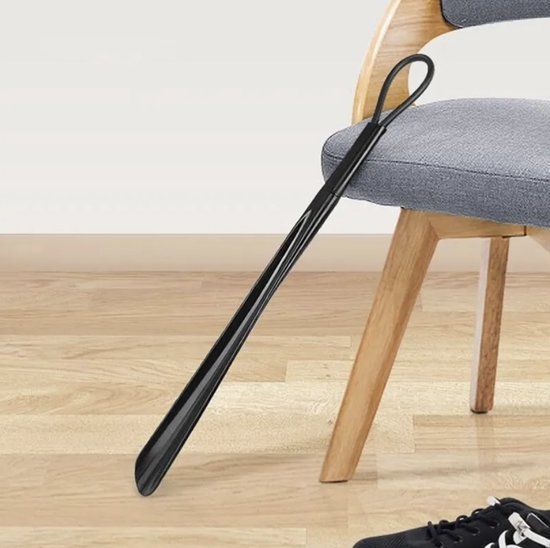 Extra lange schoenlepel XL - 46CM - Zwart - Kunststof - IXEN