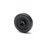 Foppapedretti 4 rubberen wielen voor Assai, 4 cm, zwart