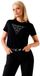 Guess Krystal T-shirt Triangle Manches Courtes Noir S Femme