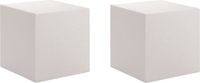 Glorex Hobby Piepschuim Kubus Blok - 4 stuks - 20 x 20 cm - Wit