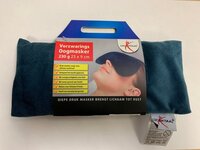 Lucovitaal Verzwaring Oogkussen - Blauw - 21x10cm - Katoen - Wasbaar