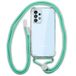 COOL Accesorios Lanyard mobiele telefoon hoes voor Samsung A135 Galaxy A13, muntkleur, transparant