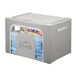Kastbox 62 x 44 x 40 cm dubbele ritssluiting grijs opschrift