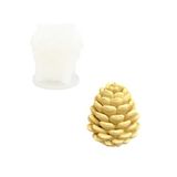 JESMONITE Siliconen mal dennenappel AC100-8,3 x 9,2 cm | transparant