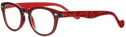 Elle Eyewear Collection Leesbril RE1 +1.50 Rood Ovaal Kunststof/Carbon