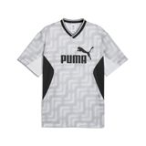 PUMA Essentials Block relaxed voetbalshirt voor Heren, Wit, Maat XS