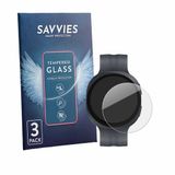Savvies Glas Screenprotector voor Samsung Galaxy Watch 9 (44 mm) - Gehard Beschermglas 9H 3 Stuks