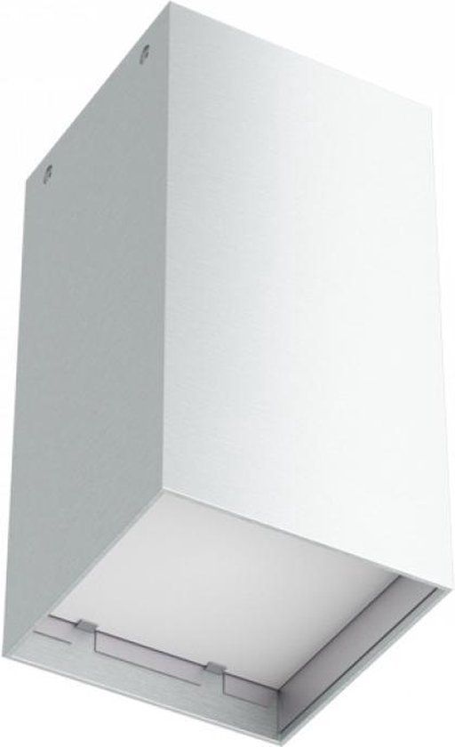 WhyLed Plafondlamp - Wit - E27 - 1 lichtpunt - Aluminium/Glas