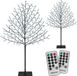 Monzana Kerstverlichting - 2x Kersenbloesemboom 220cm IP44 – Koud Wit
