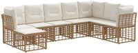 vidaXL - Buiten - bank - set - Naturel - Polyester