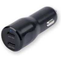 Wefix Dubbele USB-C Autolader 40W Zwart
