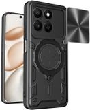 Techsuit Hoesje geschikt voor HONOR 400 Smart - CamGuard Pro Back Cover - Zwart